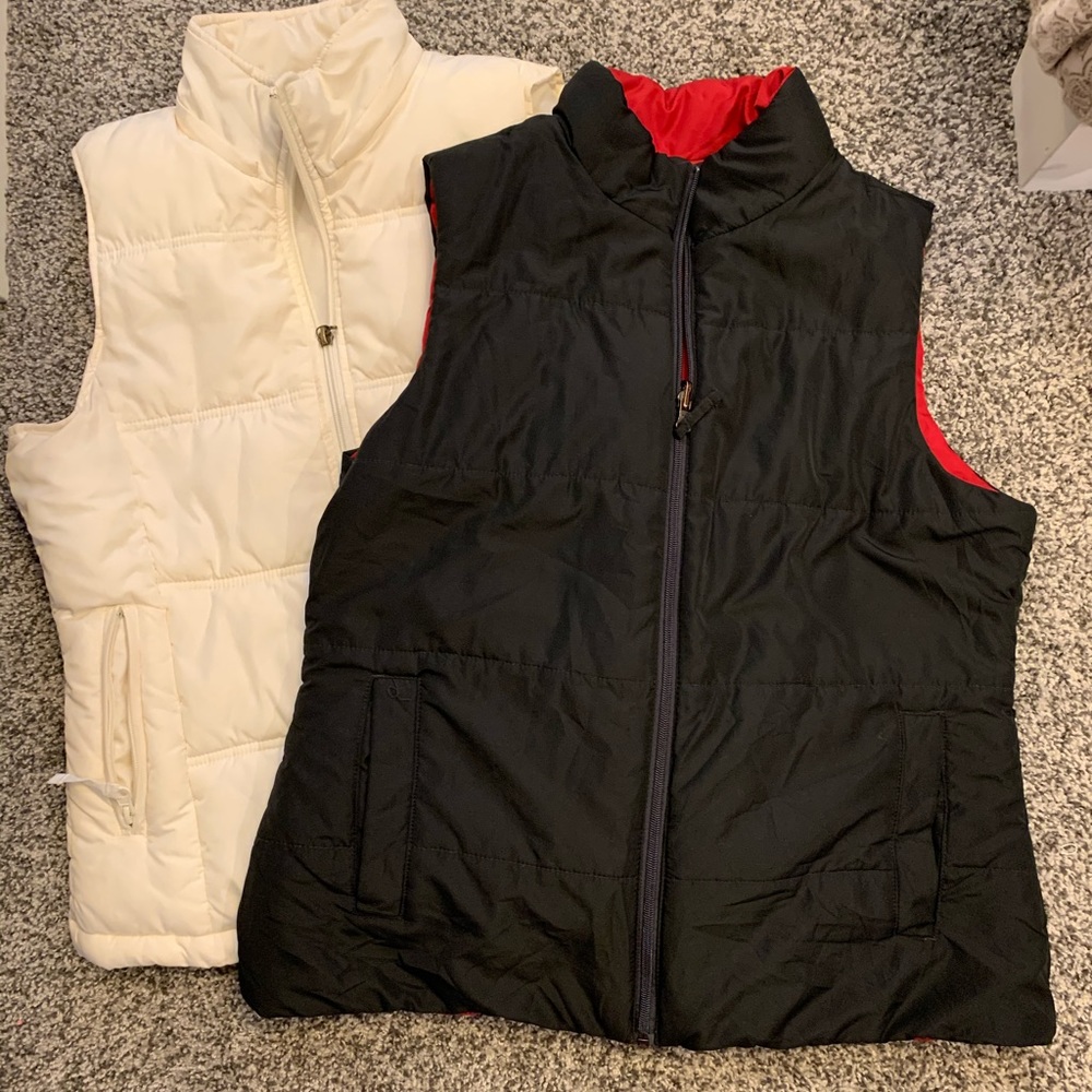 2 puffer vests VGUC